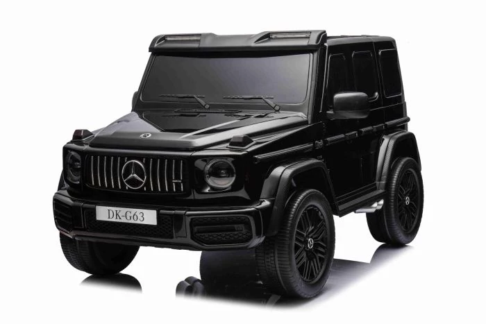 Mercedes G63 AMG Fekete 4x4  kétszemélyes elektromos kisautó 2.4 eredeti Mercedes licenc