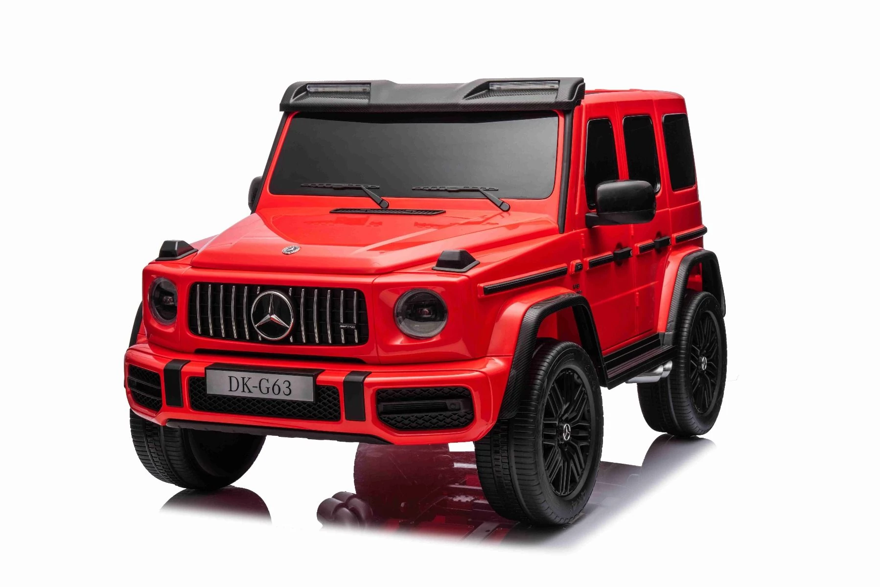 Mercedes G63 AMG Piros 4x4  kétszemélyes elektromos kisautó 2.4 eredeti Mercedes licenc