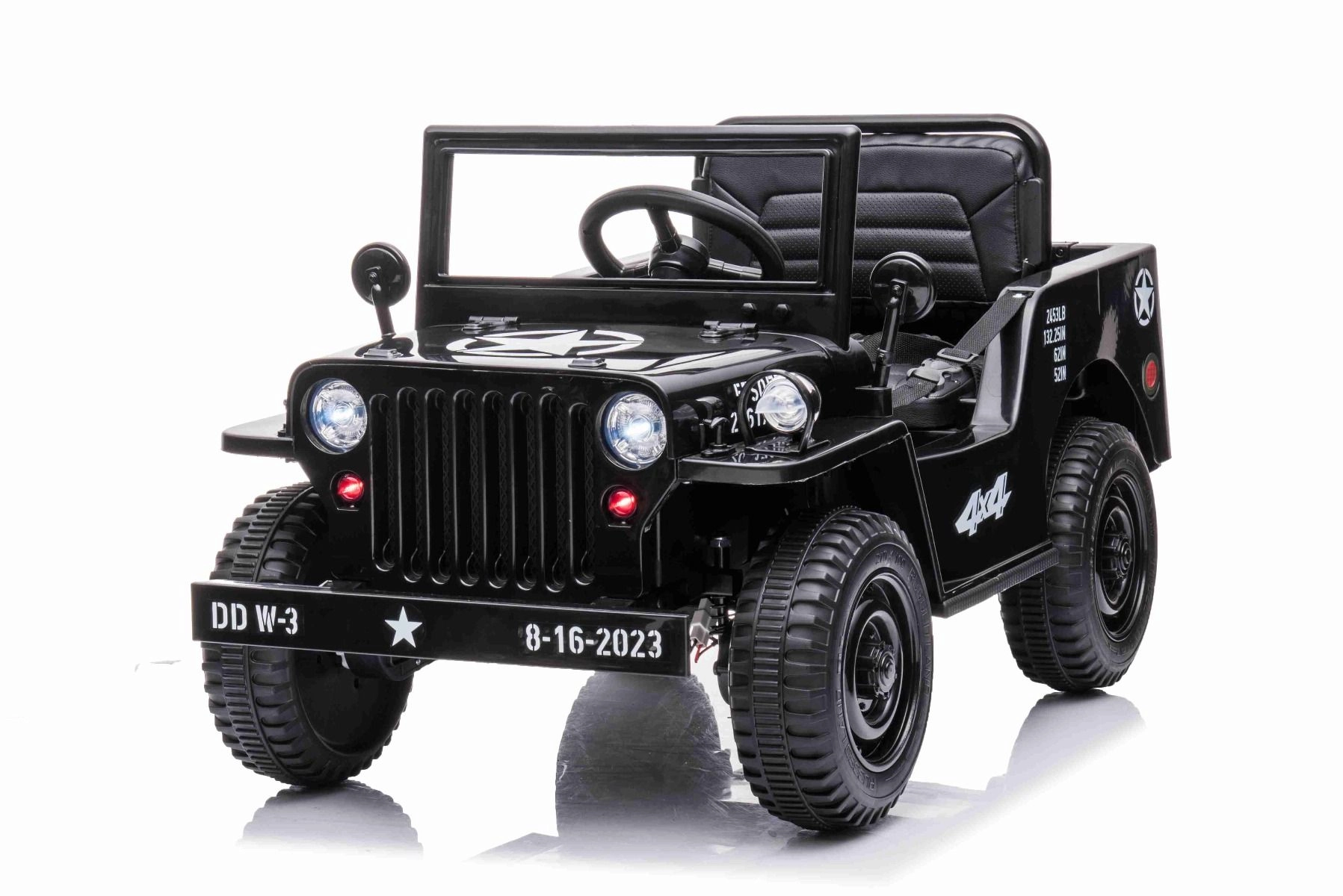 USA ARMY Jeep elektromos kisautó 12 Volt 2.4 GHz