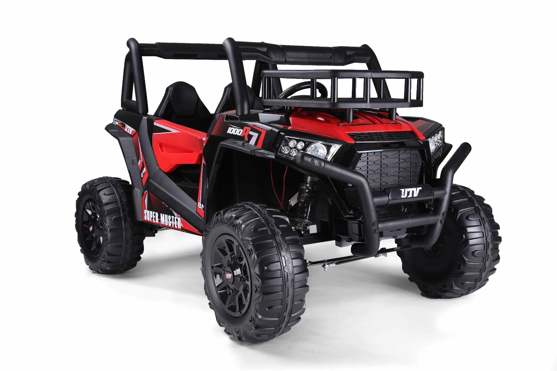 SUPER MASTER piros homokfutó 24 VOLT LI-akku 2 személyes buggy kisautó 2.4 GHZ