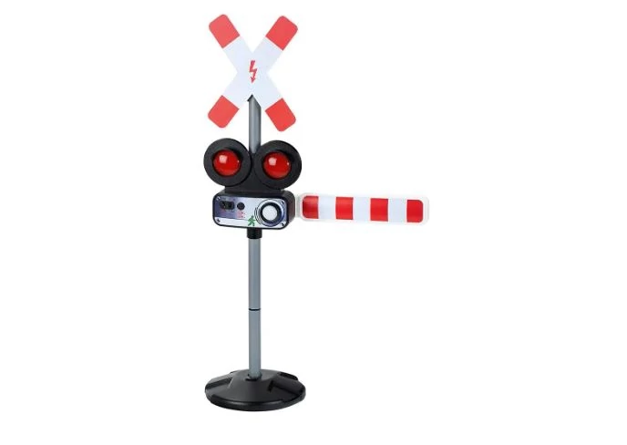 Közlekedési vasúti sorompó  elektromos gyermek járművekhez