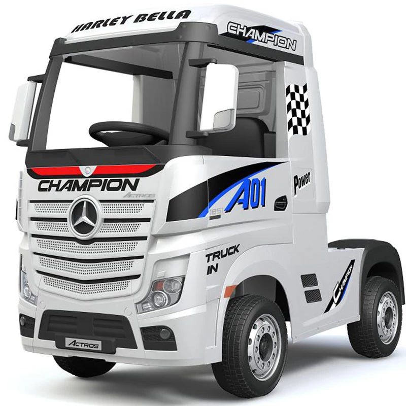 Mercedes Benz Actros kamion 4x4 elektromos kisautó 2.4 eredeti Mercedes licenc