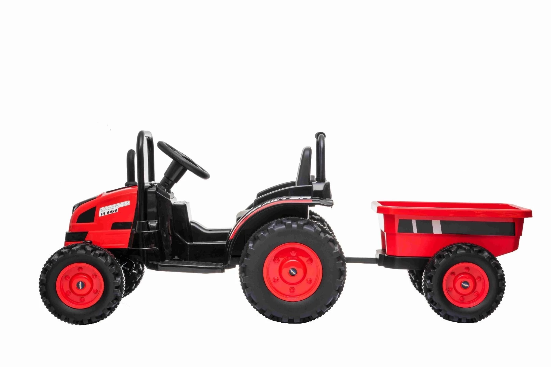 MEGA elektromos traktor utánfutóval