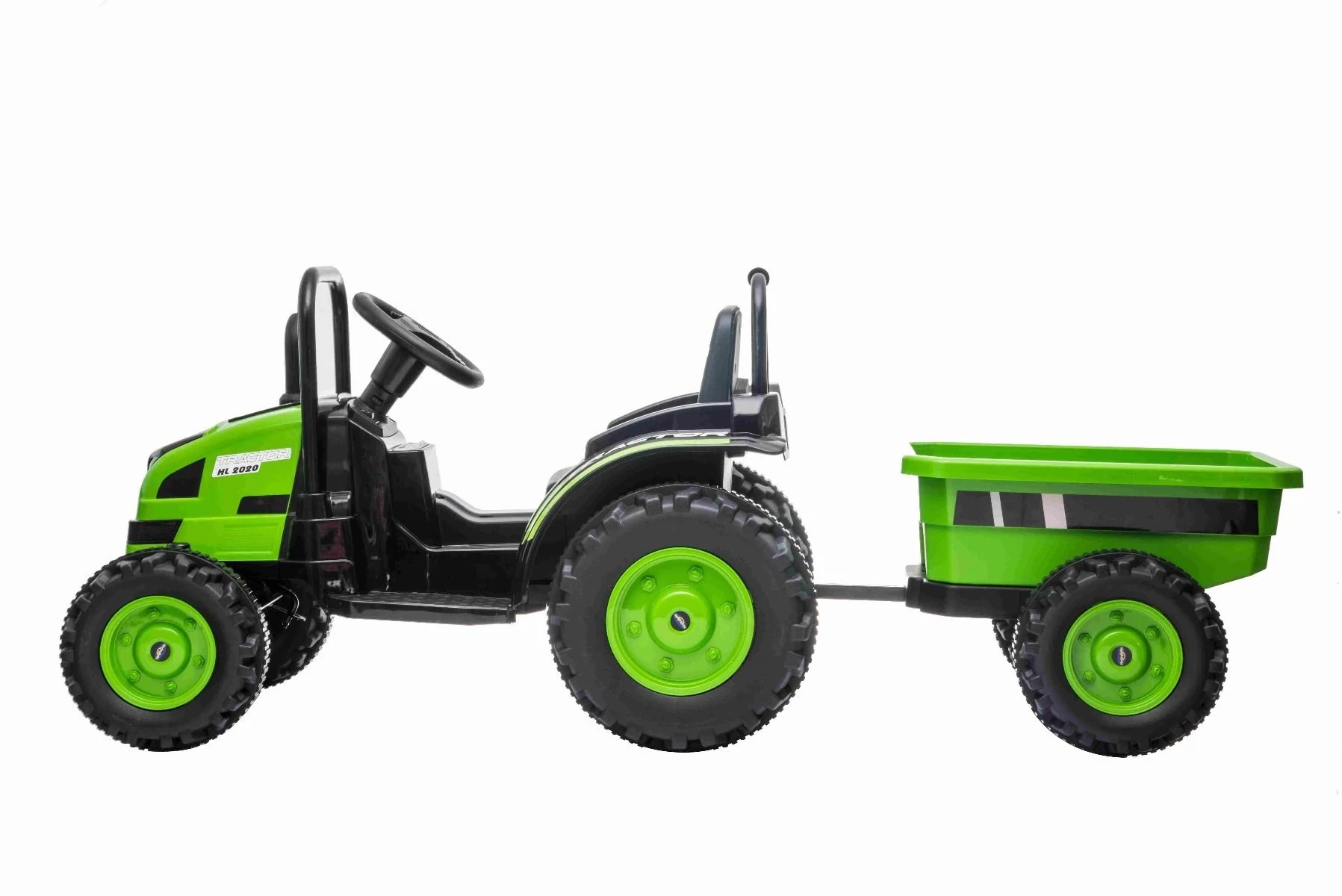 MEGA elektromos traktor utánfutóval