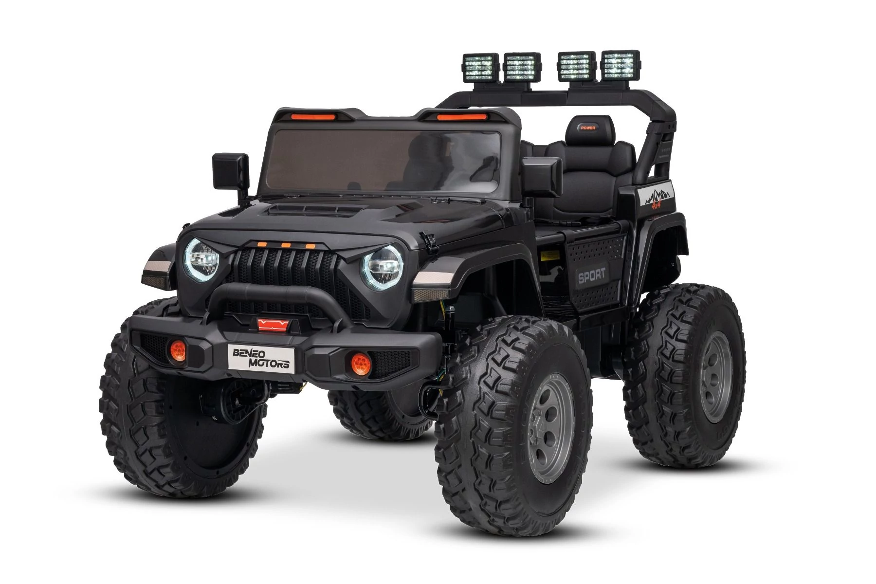 OFFRIDE 4x4 2 személyes elektromos kisautó LI-akku fekete