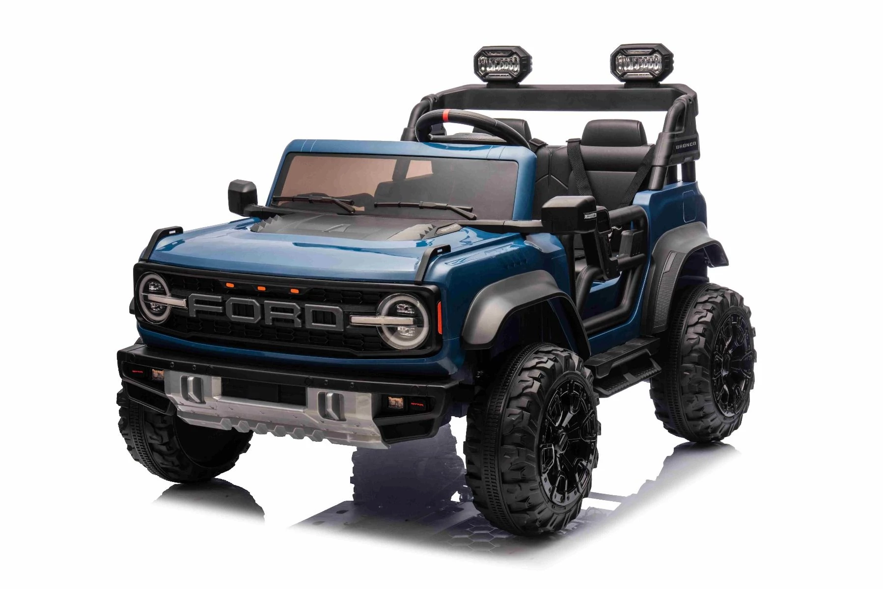 Ford Bronco XL kék elektromos 2 személyes kisautó LI-akku 2.4 GHZ eredeti Ford licenc