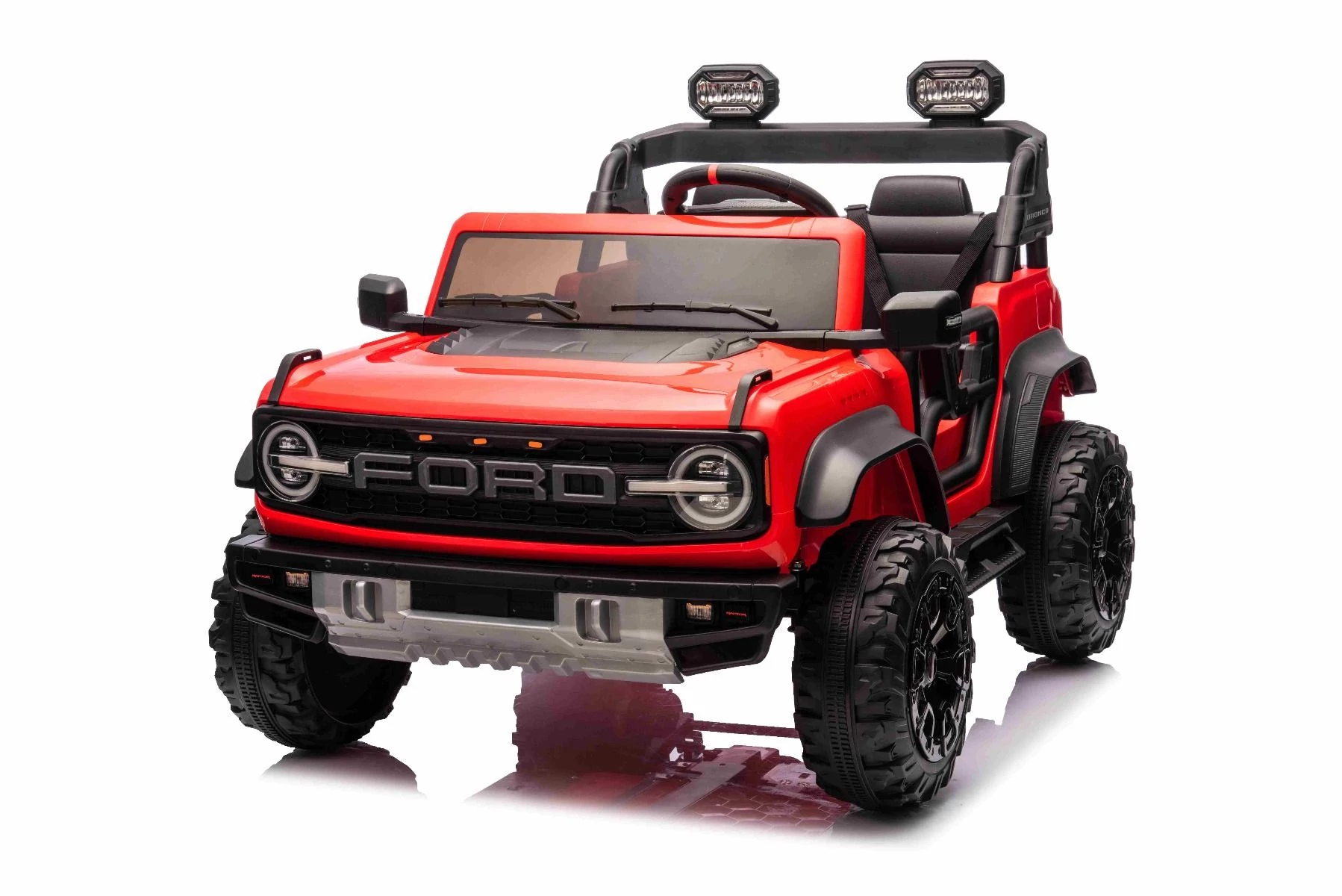 Ford Bronco XL piros elektromos 2 személyes kisautó LI-akku 2.4 GHZ eredeti Ford licenc