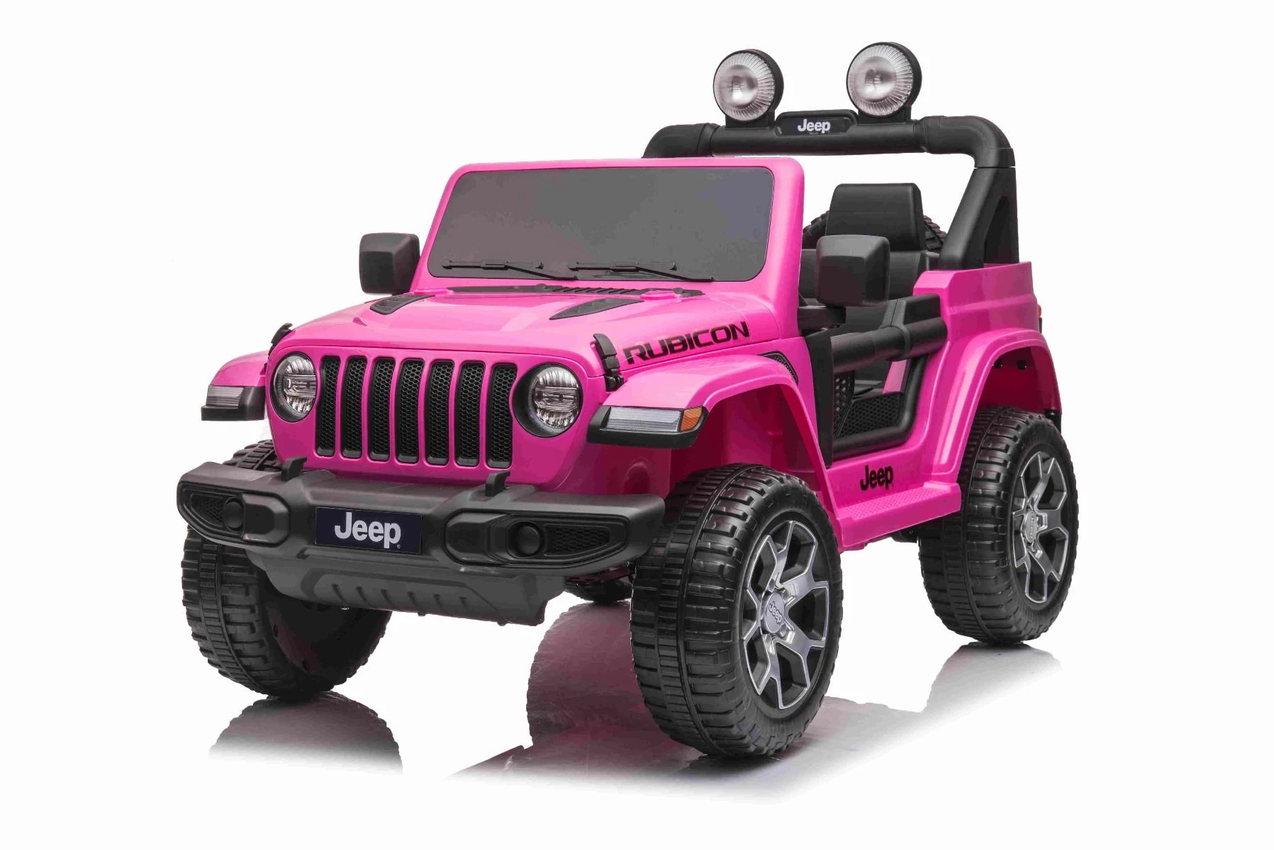 Jeep Wrangler Rubicon 4x4 Rózsaszín elektromos kis kétszemélyes kisautó Li-akku