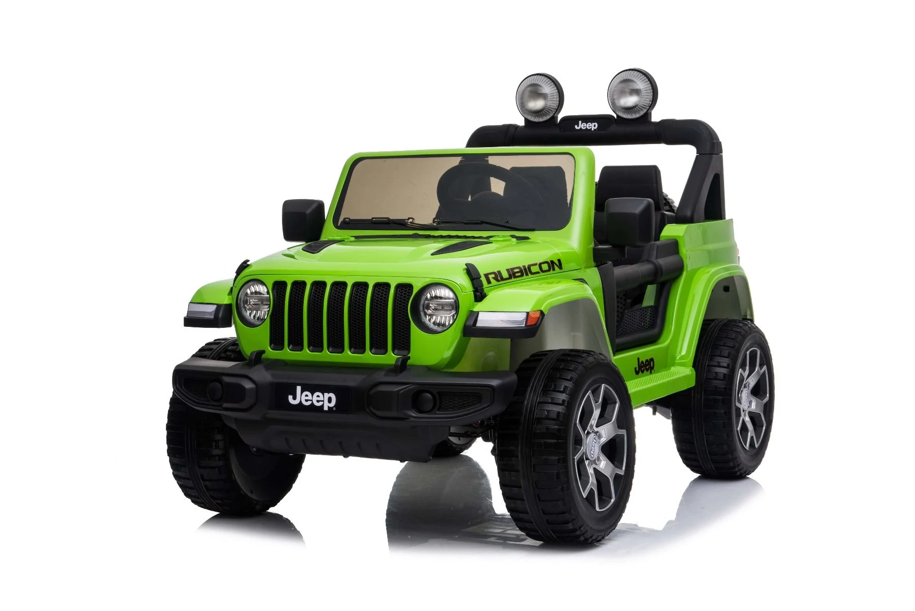 Jeep Wrangler Rubicon 4x4 zöld elektromos kis kétszemélyes kisautó Li-akku